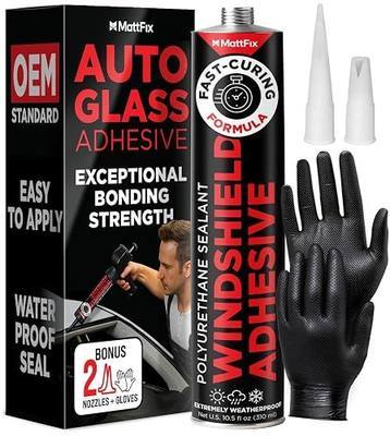 Windshield Adhesive – Easy to Apply – Fast Curing & Weather Resistant – High-Strength Bond – Professional Polyurethane Auto Glass Adhesive – Windshield Sealant – Repair Kit for Cars, Trucks & SUVs