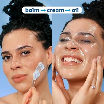 belif Aqua Bomb Cleansing Balm Makeup Remover, Hydrate & Deep Cleanse in 1 Step, Melt Away Makeup & SPF, Balm to Oil Cleanser Formula, No Oily Residue, Korean Skin Care (3.3 fl.oz., New Formula)
