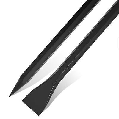 50" Chisel Digging Bar 12Lb (5.4kg) Pencil Point Wrecking Pry Road Bar Post Hole Diggers for Digging Prying of Dirt and Large Rocks