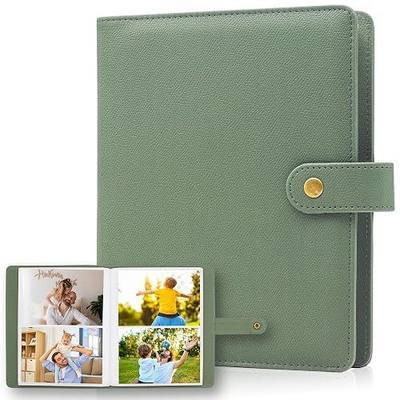Photo Album 4x6 152 Pockets PU Leather Cover Large Capacity Picture Book for Family Wedding Anniversary Baby Vacation Keepsake Memories (Green)