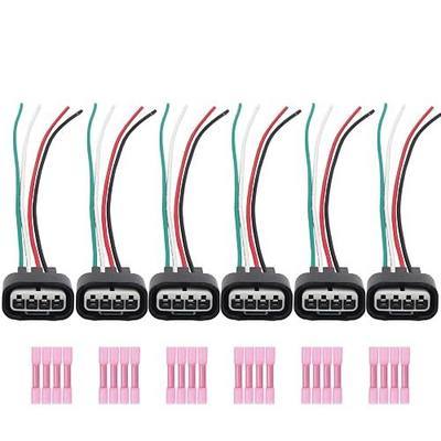 Wires Ignition Coil Pack Connector Wiring Plug Pigtail Harness 6Pcs Compatible with 2006-2018 Toyota Camry RAV4 Sienna 4Runner Highlander Lexus ES350 GS350 IS350 RC350 V6 2.5L 3.0L 3.5L 4.0L