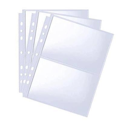 25 Pack 4x6 Index Card Binder Sleeves, Holds 100 Pieces Cards, Clear Page Protectors for 3 Ring Binder(25 Page Protectors)