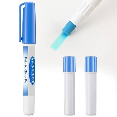 Fabric Glue Pen with Refill, Washable, Temporary,1 Pack