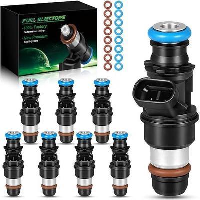 Fuel Injectors for:-Chevy Silverado Express 1500 2500 3500 HD for:-GMC Sierra Savana Yukon for:-Cadillac Escalade for:-Hummer for:-Buick, 4.8L 5.3L 6.0L, Gas(No Flex), OE# 17113553, 8Pcs