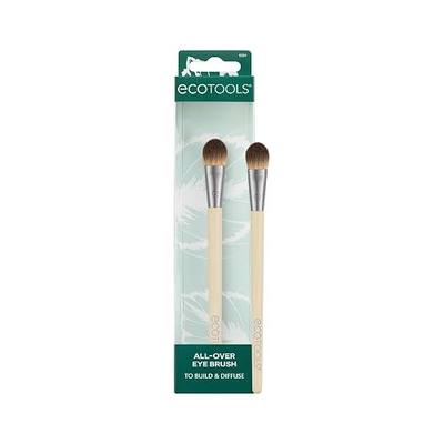 EcoTools All Over Eye Brush, Fluffy Eyeshadow Brush for Blending Lid & Crease Color, Soft Synthetic Bristles for Everyday Makeup, Vegan & Cruelty-Free, 1 Count
