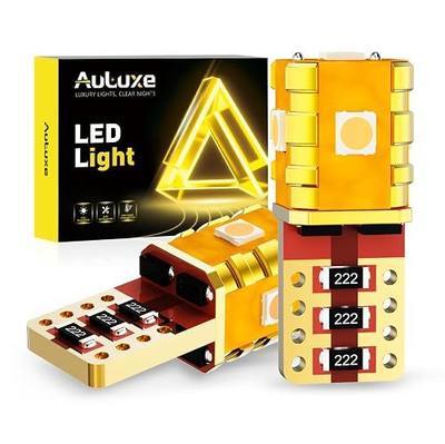 194 LED Bulb 168 T10 2825 W5W 600% Brightness All Copper Metal Heat Dissipation For License Plate Lights Dome Map Door Courtesy Trunk Parking, 2 PCS (Purple)