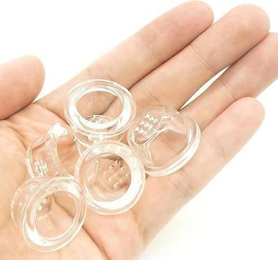 Glass Bowl 9 Pieces 0.6 Diameter Glass 1/2 inch Sieve Filter Bowl with Protective Box