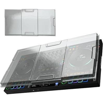 Polycarbonate Dust Cover for Pioneer DJ DDJ-FLX10, Transparent PC Hard Shell DJ Equipment Protective Cover, Dustproof Shockproof Pet-Scratch Spill Resistant for Travel