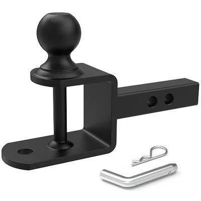 1-1/4" ATV UTV Trailer Hitch 3-in-1 Towing Ball Mount with 2" Ball | Rated 3,500 Lbs, 1/2" Pin, ATV UTV Accessories