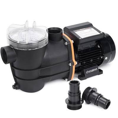 1/2HP Above Ground Pool Pump, 3120GPH 115V Pool Filter Pump Replacement for Sand Filter Systems, High-Flow Swimming Pool Circulation Pump with 1.25/1.5 in Hose Adapters, 41ft Max Head