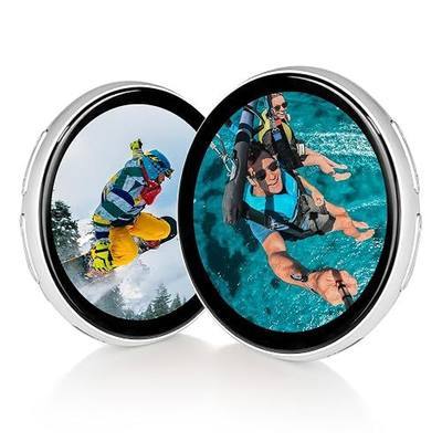 Pintura Digital Badge Pin, Pixel Badge Pin Digital Display with 1.8'' IPS Touch Screen – Custom Photo Slideshow & GIF Display via Bluetooth, Keychain/Itabag Accessory with Magnetic Clip, Anime Pins Gift for Kids, Teens & Fans