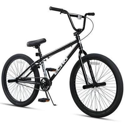 cubsala Echo 20 24 Inch Beginner Kids BMX Bike for Boys Girls | High Tensile Steel Frame, Rear U-Brake, 4 Pegs, 85% Pre-Assembled, Unisex BMX Bicycle for Outdoor Riding