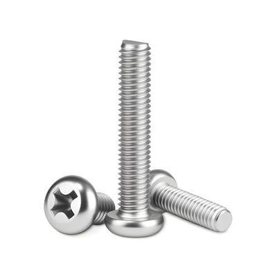 M5 x 30mm (30Pcs) Pan Head Machine Screws, 304 Stainless Steel Phillips Cross Drive Screws Hardware Fastener