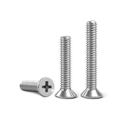 M4 x 25mm (30Pcs) Flat Countersunk Head Machine Screws, 304 Stainless Steel Phillips Cross Drive Screws Hardware Fastener