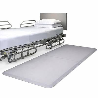 NYOrtho Bedside Fall Mat for Elderly - 70" x 36" Bi-Fold Design - Non-Slip, Impact-Absorbing Foam Mat for Fall Prevention and Floor Safety - Bedside Protection Cushion for Seniors, Adults