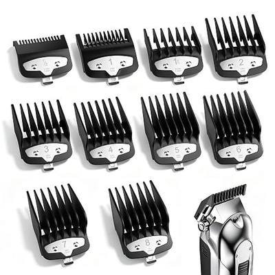 10PCS Professional Clipper Guard Set for Wahl Most Clippers (1.5-25mm) | 10 Guard Sizes from 1.5-25mm for Smooth, Premium Close Cut to 1-Inch, Precise Cuts
