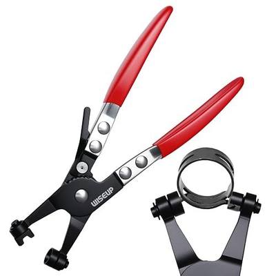WISEUP Hose Clamp Pliers Heavy Duty Hose Remover Tool for Removal and Installation of Spring Hose Clamps,for Automotive Fuel, Oil, Coolant, Radiator