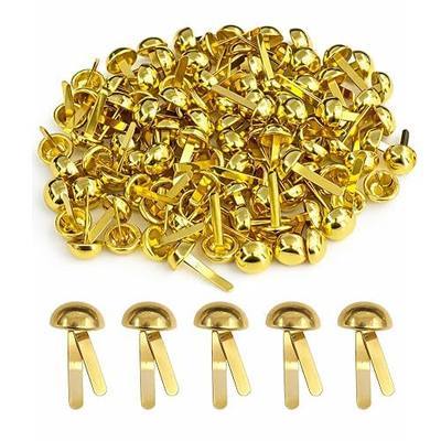 Paper Fasteners, 16 x 8mm Split Pins & Craft Brads – Mini Brads for Paper Crafts, Small Metal Brads for Scrapbooking, Handmade Cards & DIY Craft Supplies, 200 Pack