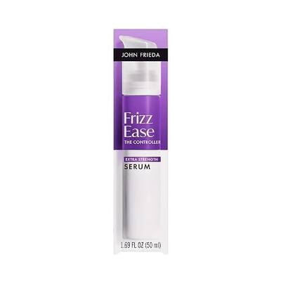 John Frieda Frizz Ease Extra Strength Hair Serum, 1.69 fl oz | Anti-frizz Serum for Thick, Coarse Hair, Argan, Coconut & Moringa Oil, Heat Protection, Smoothing, Hydrating