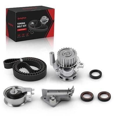 Engine Timing Belt Kit with Water Pump for Audi A4 TT Quattro | for Volkswagen Beetle Golf Jetta Passat, 2000-2006, 1.8L, Replace OE TBK306, KP25491XS