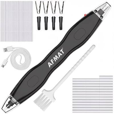 AFMAT Electric Eraser, with 140 Eraser Refills, Rechargeable Pencil Erasers for Artists, Electric Erasers for Drafting, Drawing, Painting, Sketching, Architectural Plans, Detailer Tool EE25(Black)