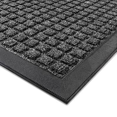 100pointONE Sturdy Indoor Outdoor Front Door Mat Outside Entrance, Extra Large 60" x 36" Doormat for Entryway, Non Slip Backing Welcome Floor Mats for Entry Patio Porch, Low Profile, Grey