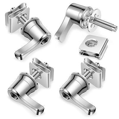 PBYMT Saddlebag Locks, Fastener Bolts, Saddle Bag Mounting Hardware Theft, Deterrent System Locks Fit for Harley Davidson Touring Street Glide Electra Glide Road Glide Softail 1992-Later, Chrome