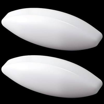 Qunclay 2 Pack Magnetic Stirrer Stir Bar 23mm×70mm 2.8 Inch Length PTFE Magnetic Mixer Stir Bar Rod for Industrial/Laboratory, Olive Shape, White