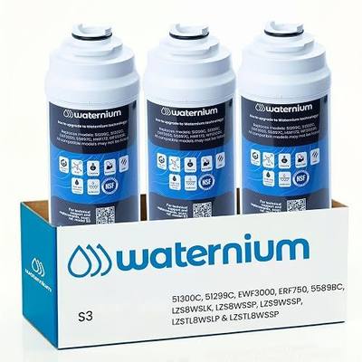 Water Fountain Filter Compatible with Elkay 51300C, 51299C, EWF3000 – 0.5 Micron Carbon Block with Specialized Media for Lead, Arsenic and Heavy Metals – Replacement Cartridge (3)
