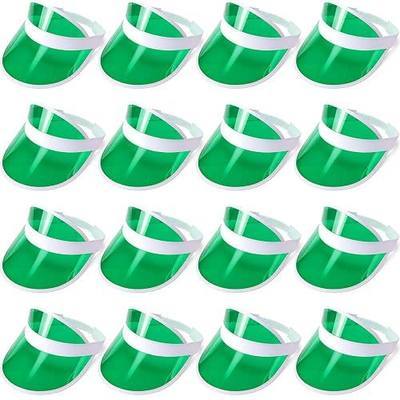 Tarpop Poker Visors Hats Bulk Casino Bingo Visor Casino Dealer Clear Plastic Sun Golf Hats for Women Men