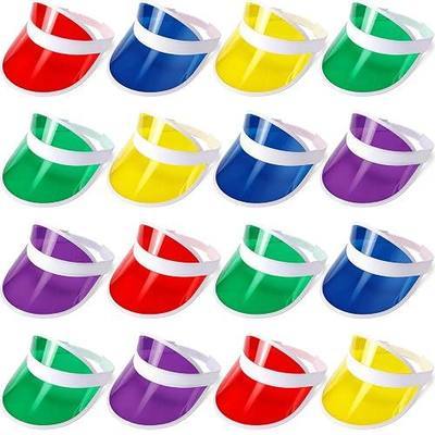 Tarpop Poker Visors Hats Bulk Casino Bingo Visor Casino Dealer Clear Plastic Sun Golf Hats for Women Men