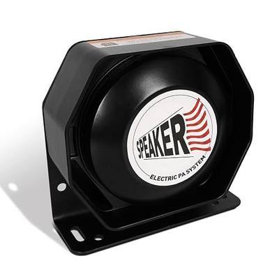 100W Ultra-Slim Siren Speaker, 8 Ohm 108-134dB PA Horn for Emergency Vehicles, IP66 Waterproof Aluminum Loudspeaker Compatible with 100-200W Siren Systems for Police Fire Ambulance Trucks | 8 Ohm 108-134dB PA Horn, 100W Police Car Siren Speaker, IP66 Waterproof, Aluminum Loudspeaker, Fits 100-200W S
