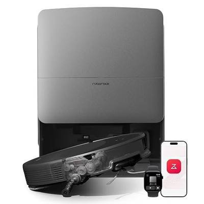 roborock Saros 20 Robot Vacuum, 36000 Pa, AI Obstacle Avoidance, 3.14" Slim | Reaches Hidden Areas, 3.46 in Double-Layer Threshold, 212°F Hot Water Mop Washing, Zero-Tangle Cleaning for Pet Hair & Carpet