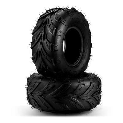 PHILTOP 145/70-6 Lawn Mower Golf Cart Turf Tires, 4PR, Set 2 | Directional Mud Tread, Tubeless, 5mm Lugs, 156lbs Load. Superior mud self-cleaning for extreme off-road trails