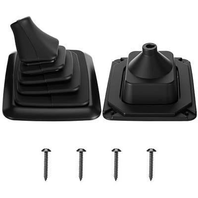 Outus Manual Shifter Rubber Boot Cover Compatible with 1990-1997 F150 F250 F350 Bronco Manual Transmission Gear Shift Lever Knob Boot with Mounting Bracket Replaces #F5TZ7277BA