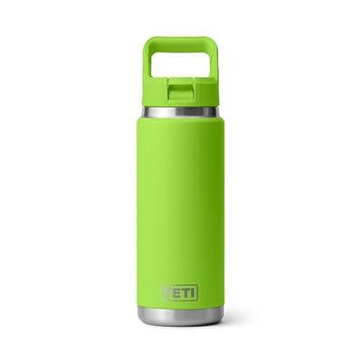 YETI Rambler 26 oz Bottle, Vacuum Insulated, Stainless Steel with Color Matching Straw Cap