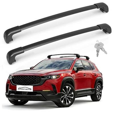 OTUAYAUTO Lockable Roof Rack Cross Bars - Compatible with Mazda CX-50 2023 2024 2025 2026, Aluminum Heavy Duty Anti-Theft 220lbs Roof Crossbars for Luggage Racks Bike Kayak Snowboard Non-Corrosion