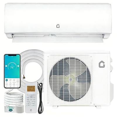 Garvee 11500 BTU Mini Split AC/Heating System, 115V WIFI Enabled Energy Efficient Mini Split Unit,Wall-Mounted Split Air Conditioner,Cools Up to 750 Sq.Ft, Heat Pump & Installation Kits | 11.5K BTU wall-mounted split air conditioner, high energy efficiency, cools spaces up to 750 Sq.Ft,with installa