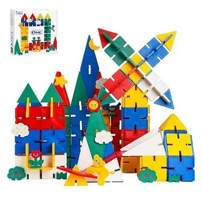 Bmag Building Blocks Toy 58PCS,STEM Toys for Toddlers 3+ Kids | Interlocking Magnetic Tiles,Magnetic Tiles Expansion Pack