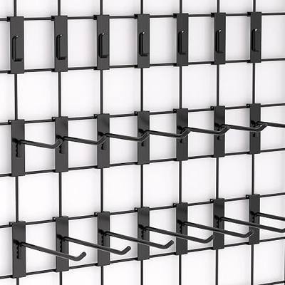 Heavy Duty Gridwall Hooks 60-Pack, 3 Sizes, Fit 3x3 Inch Gridwall Panels, Ideal for Retail Stores, Home, Garage
