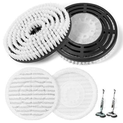 4 PACK Upgraded Steam Mop Replacement Pads for Shark Steam and Scrub Mop S8201 S8001 S8002 S7201 S7001 Series, Short Bristle Cleaning Brushes and Soft Scrub Pads for Deep Clean Home Hard Floors