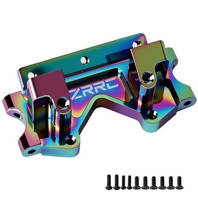 Upgraded Aluminum RC Front Bulkhead for 1/10 Traxxas 2WD Slash, Rustler, Stampede, Bandit, Replace Parts 2530 2530A (Iridescent)