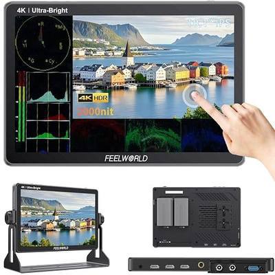 FEELWORLD LUT11S 10.1 Inch Camera Monitor, 2000nit IPS Touch Screen 1920x1200, 4K 60Hz HDMI Camera Field Monitor SDI, Video Assist HDR Waveform Focus Peaking 3D LUT