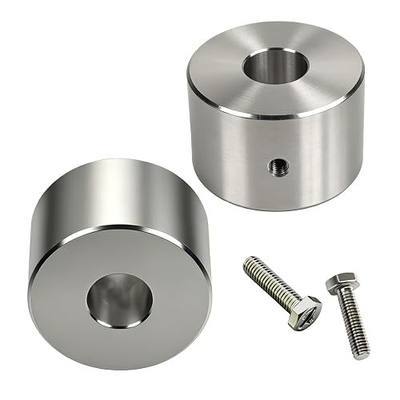 2 Pack Aluminum Auger Motor Bushing for Traeger, Pit Boss, Camp Chef & Z Grills – High-Temp Resistant Replacement Parts for KIT0021, BRN109, 74076, PG24-23, Includes Set Screws