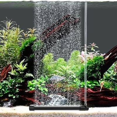 hygger Aquarium Bubble Curtain Wall, Quiet Fish Tank Air Stone with Accessories, High Dissolved Aquarium Bubbler Oxygen Diffuser Decoration for Freshwater & Saltwater