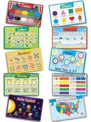Placemats for Kids – Toddler Placemat – Educational, 10 Designs, Waterproof