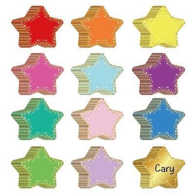 BESARME 120 Pcs Paper Stars Confetti Star Cutouts for Bulletin Board | Cardstock Paper, Glitter Finish, Writable Diy Stars, Bulletin Board And Wall Decor Back to School Decorations