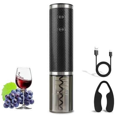 Electric Wine Opener, Rechargeable Electric Wine Bottle Opener with Foil Cutter, Type-C Charging, One-Touch Operation for Home and Party Use
