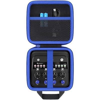 co2CREA Hard Case for Zoom PodTrak P4next Podcast Recorder, Portable Travel Storage Bag with Mesh Pocket, Shockproof EVA Shell and Soft Lining, Fits Cables and Accessories (Case Only)