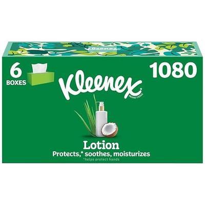 Kleenex Lotion Facial Tissues, 6 Flat Boxes, 180 Tissues per Box